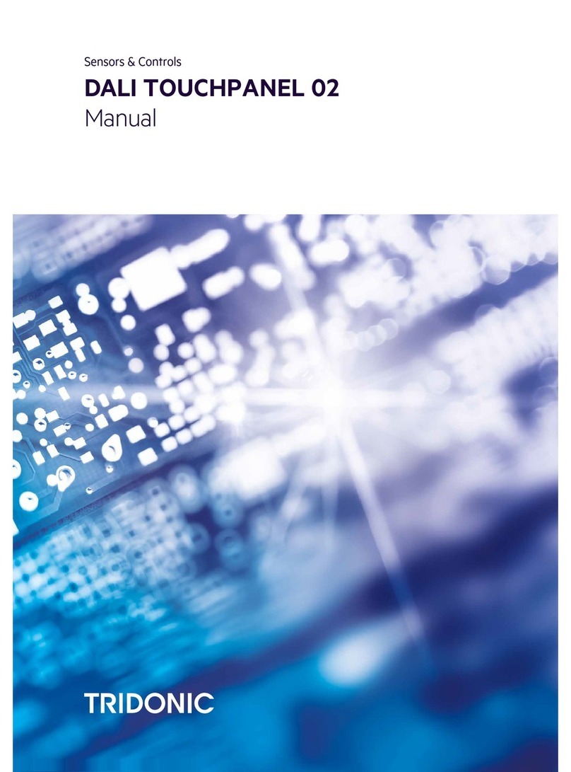 Tridonic DALI TOUCHPANEL 02 manual
