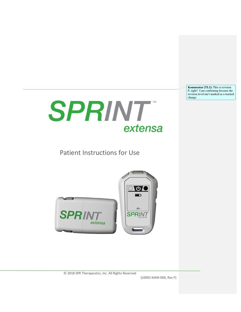 SPR Therapeutics, Inc. SPRINT extensa Patient Instructions For Use