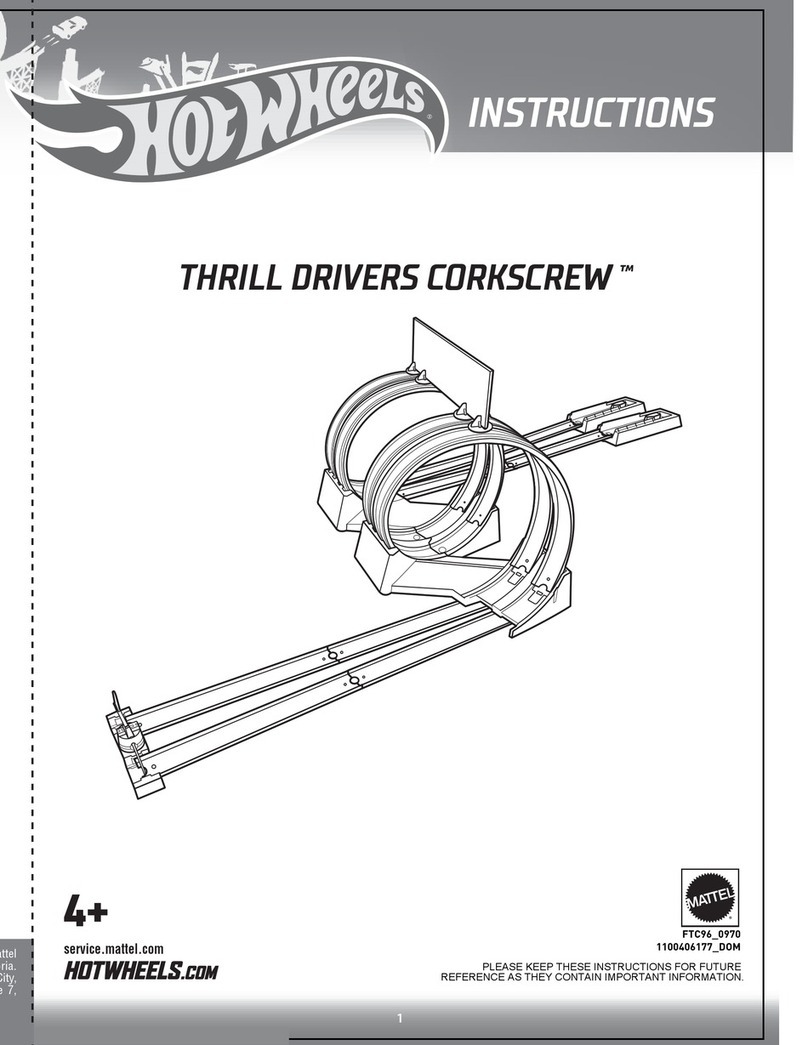 Hot Wheels THRILL DRIVERS CORKSCREW instructions