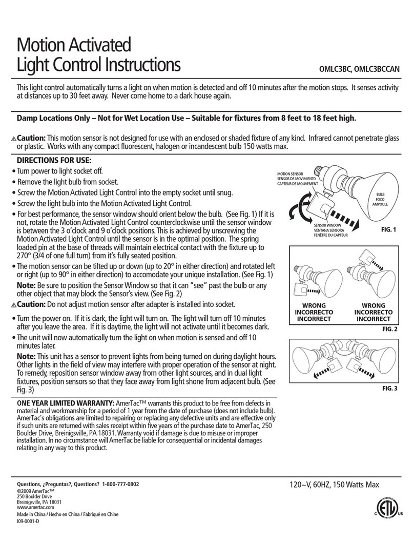 AmerTac OMLC3BC instructions