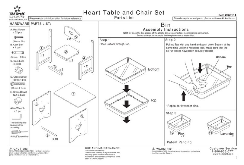 KidKraft 26913A Assembly instructions