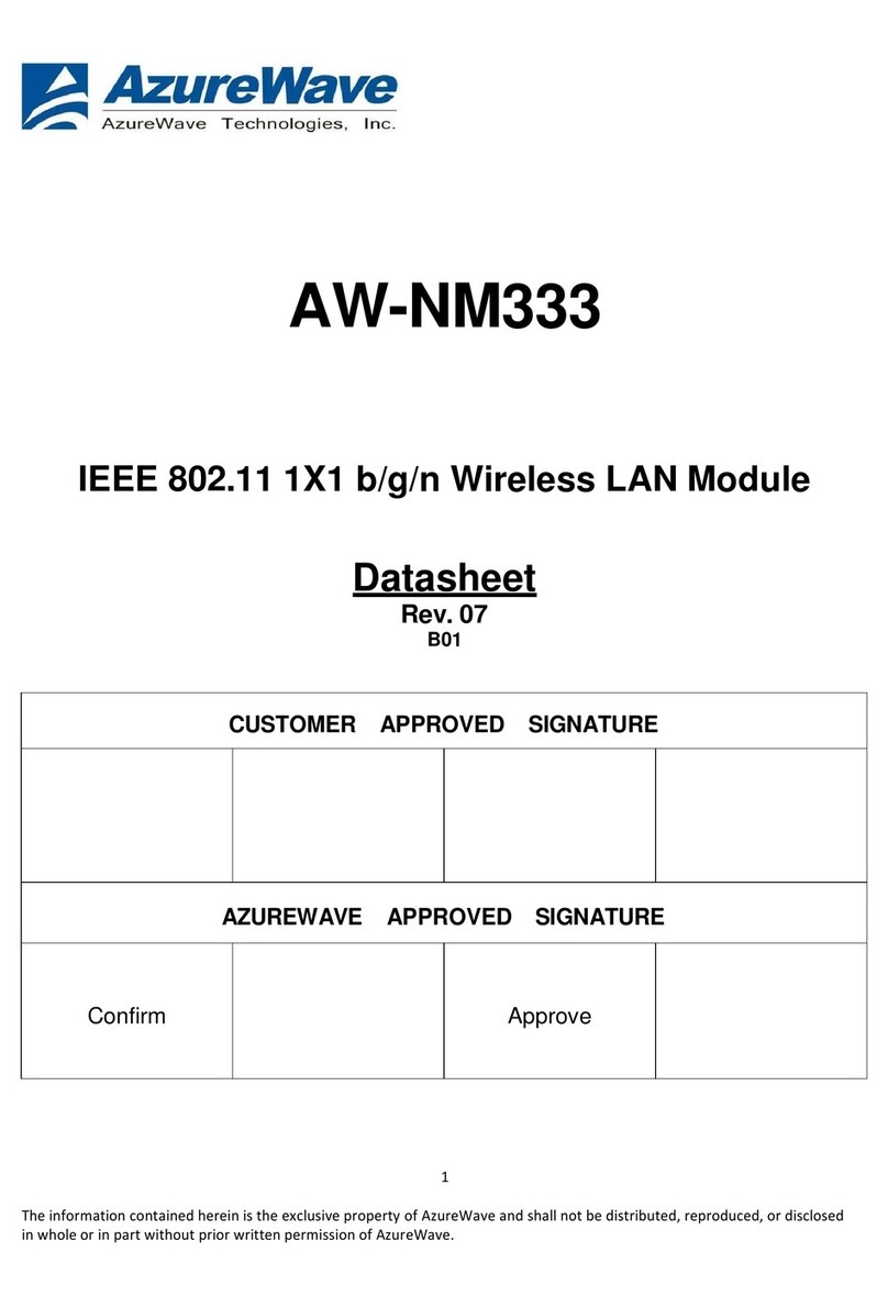 AzureWave AW-NM333 User manual