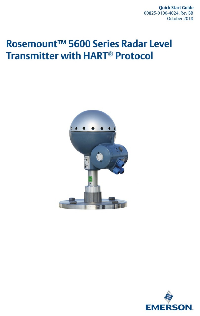 Emerson Rosemount 5600 Series quick start guide