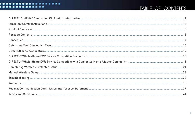 DirecTV Wireless Cinema Connection Kit user manual