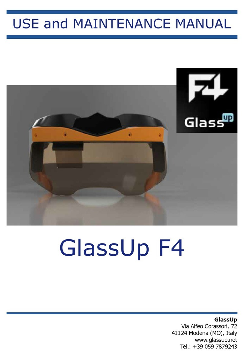 GlassUp F4 Use and maintenance manual