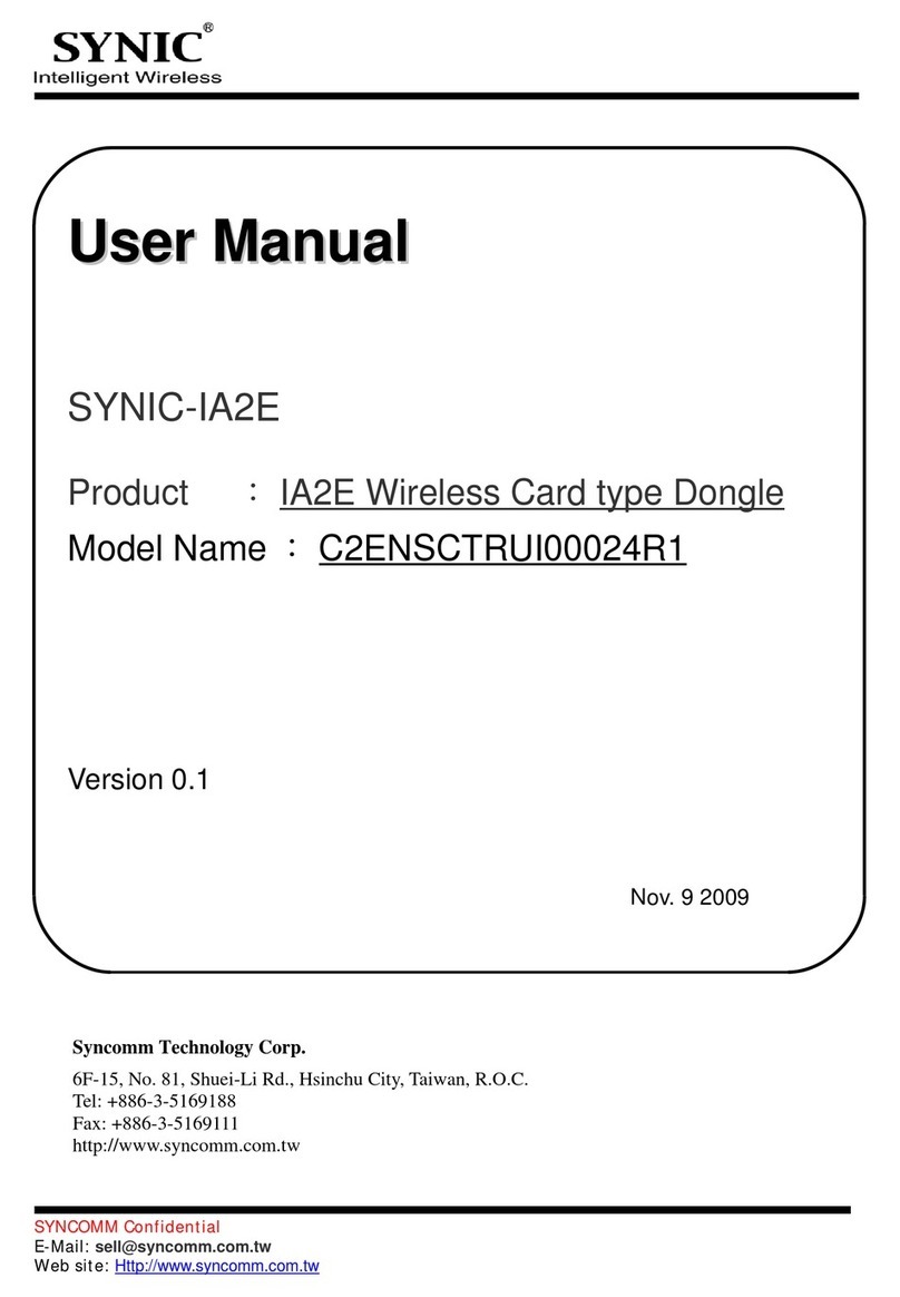 SYNIC C2ENSCTRUI00024R1 user manual