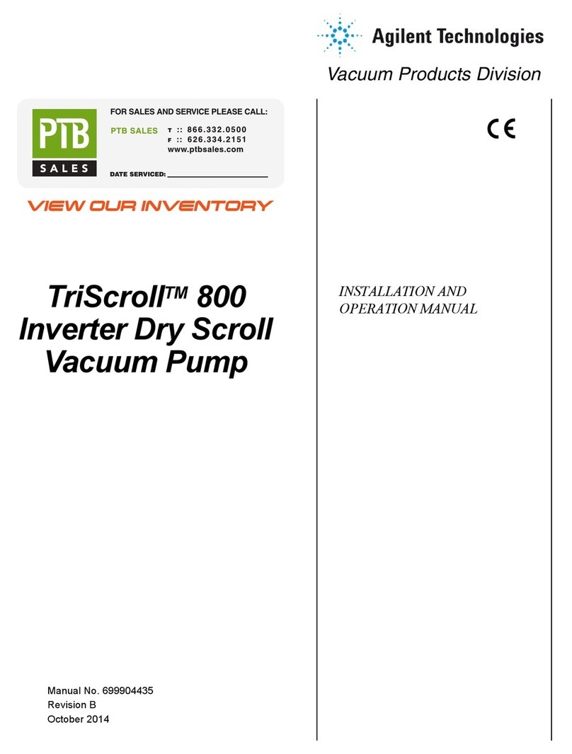 Agilent Technologies TriScroll 800 User manual