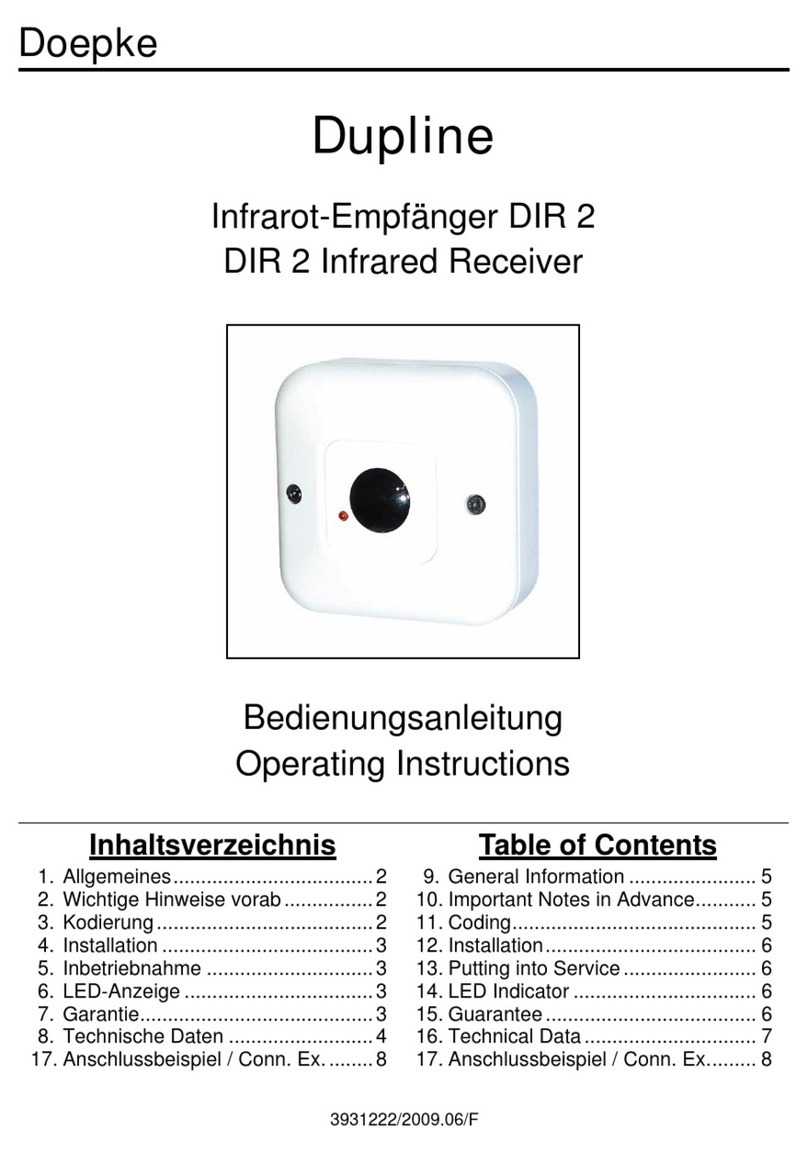 Doepke Dupline operating instructions