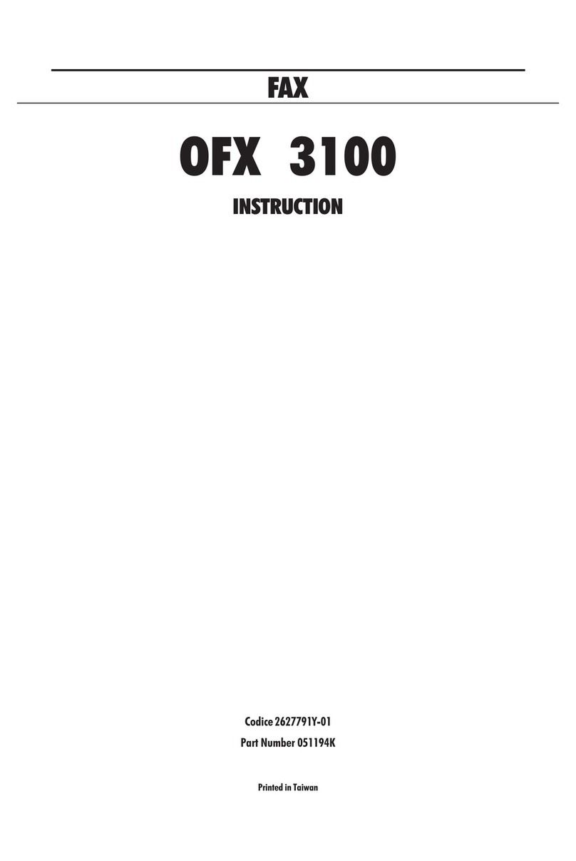 Olivetti OFX 3100 instructions