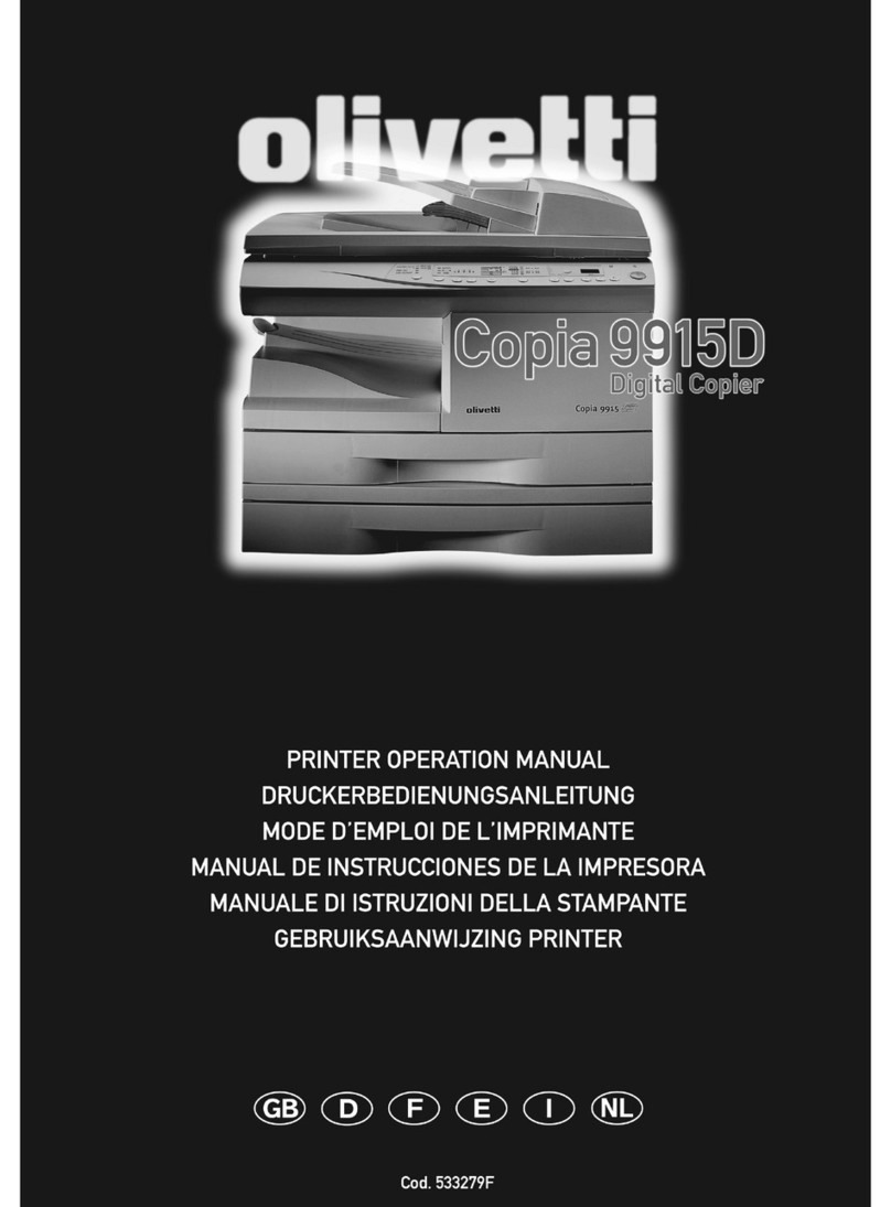 Olivetti Copia 9915D Operation manual