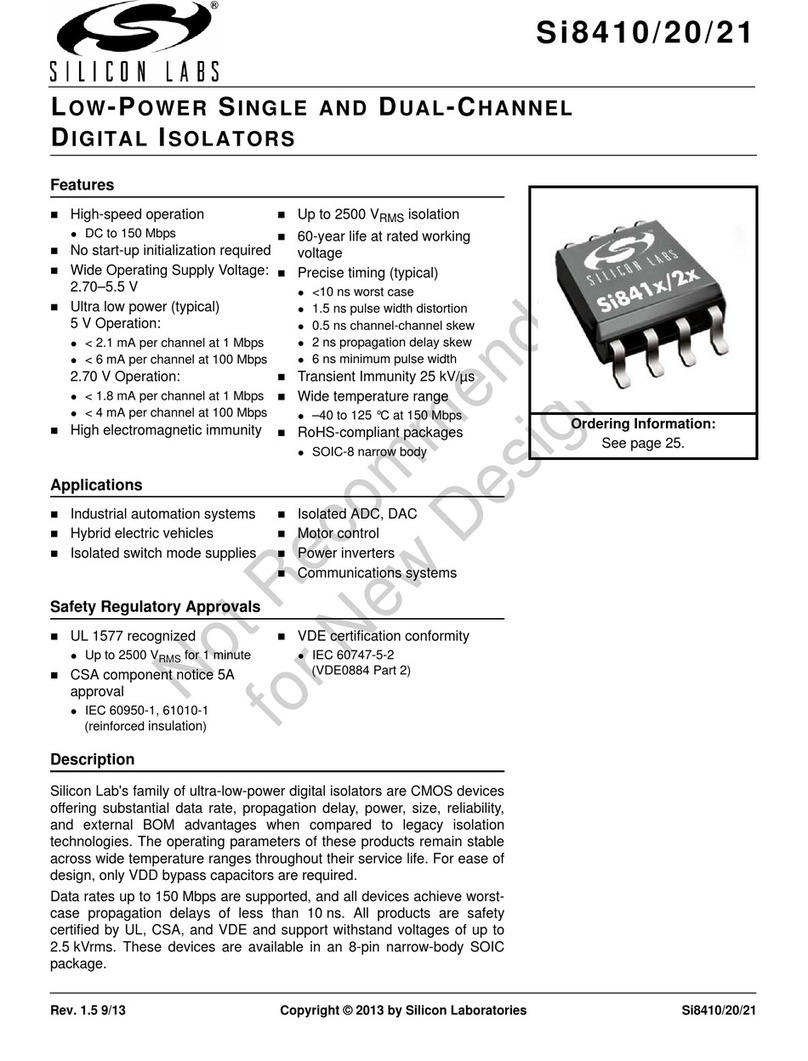 Silicon Laboratories Si8410 User manual