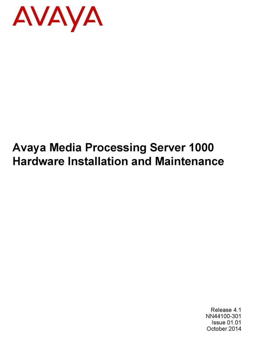 Avaya 1000 Series Instruction Manual