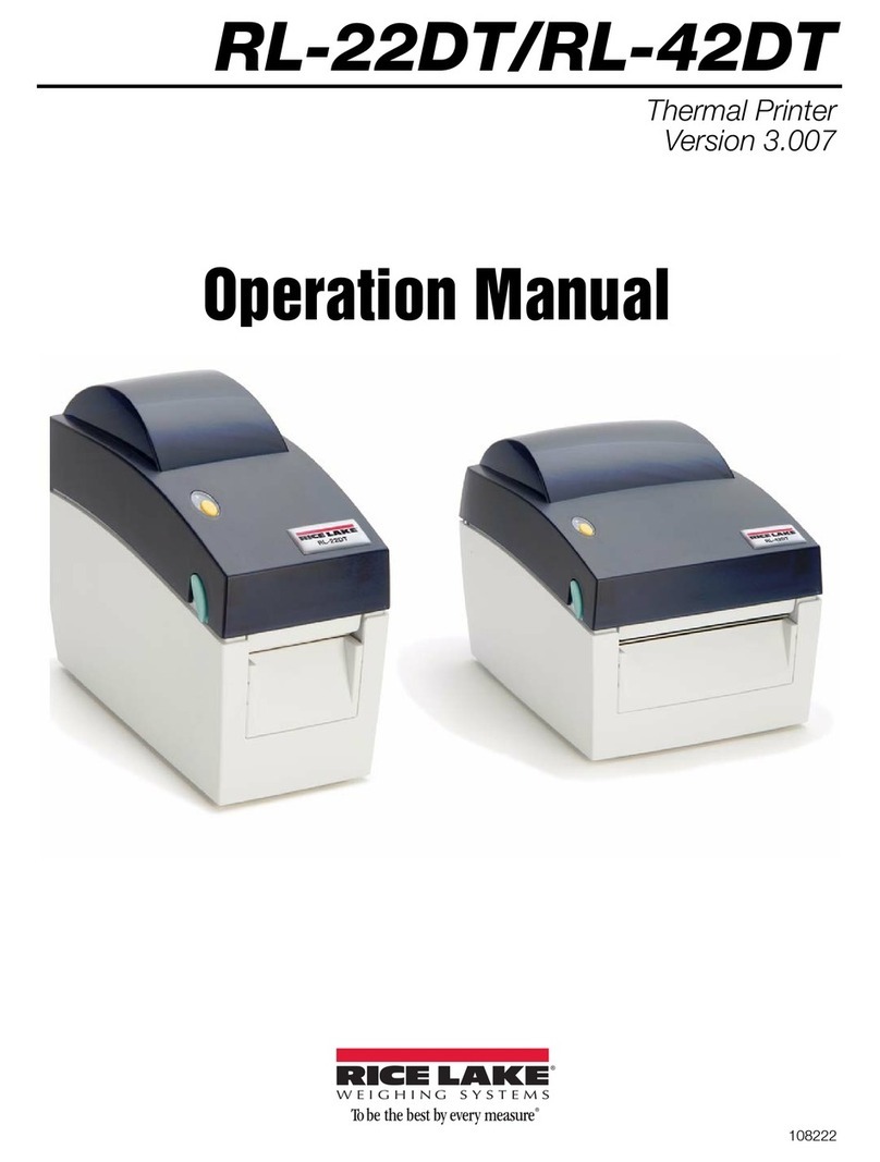 Rice Lake RL-22DT Operation manual