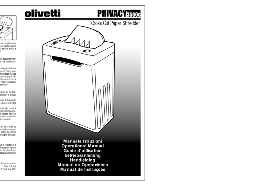 Olivetti Privacy 3500C Operational manual