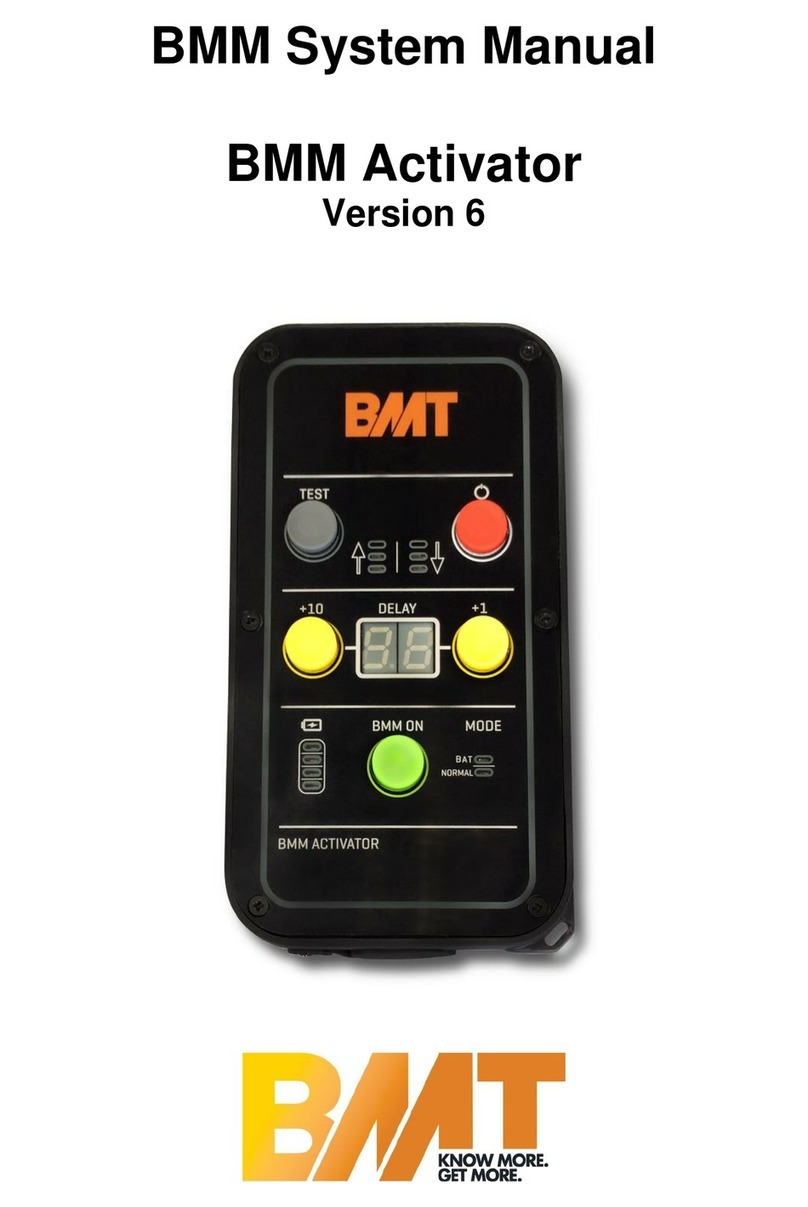 BMT Blast Movement Monitor Activator System manual