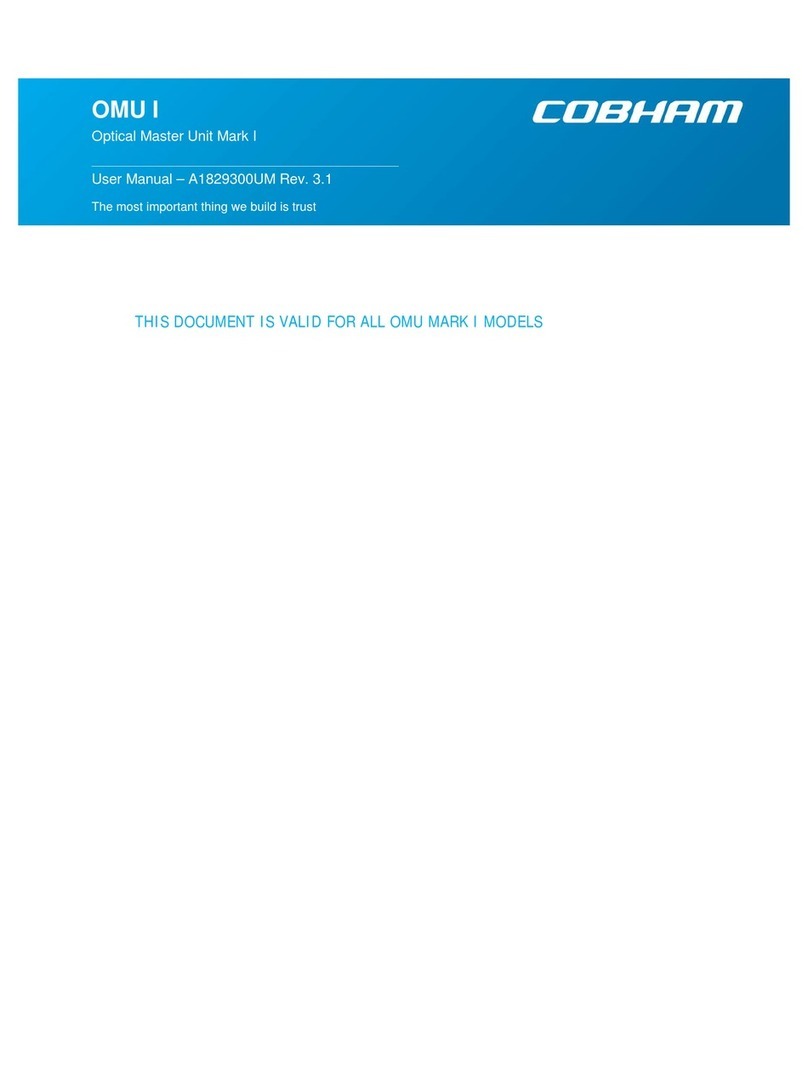 COBHAM OMU I user manual