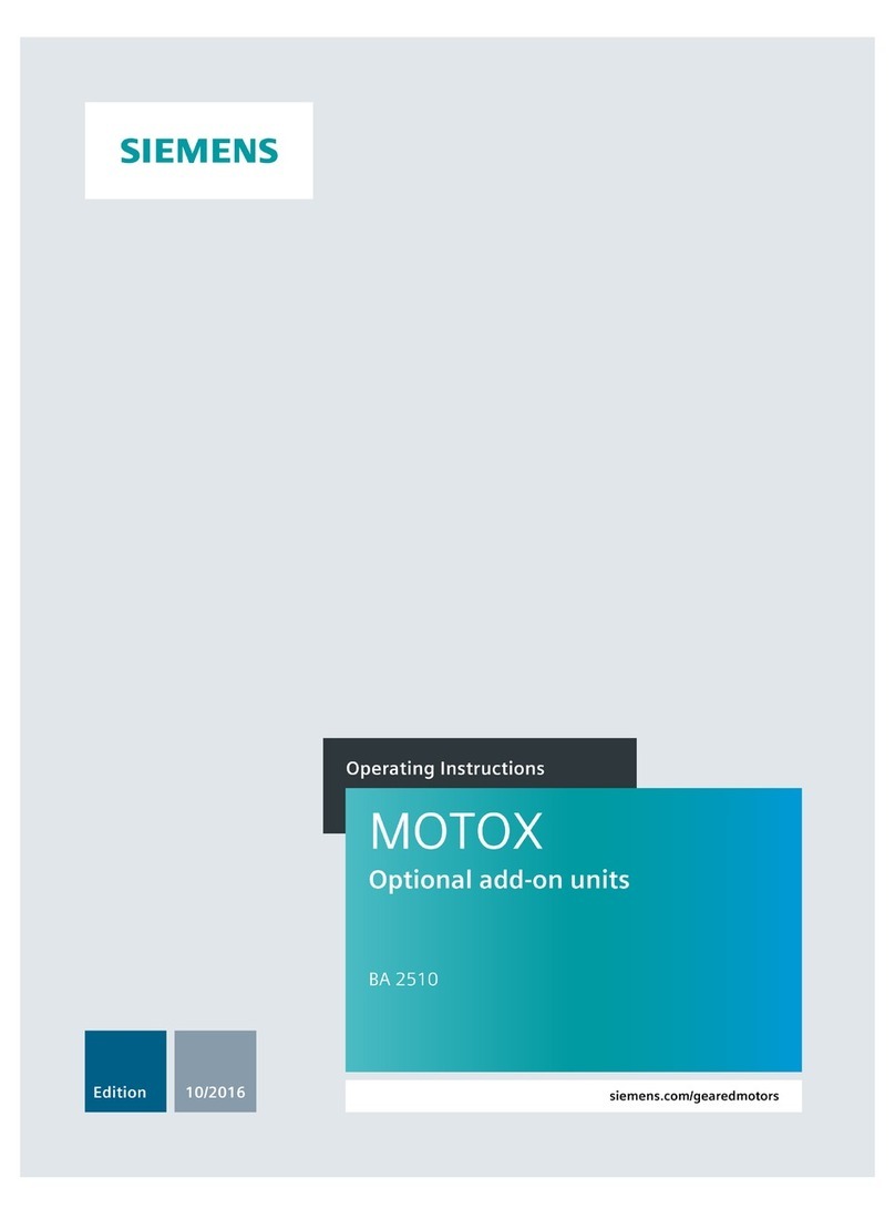 Siemens MOTOX BA 2510 User manual