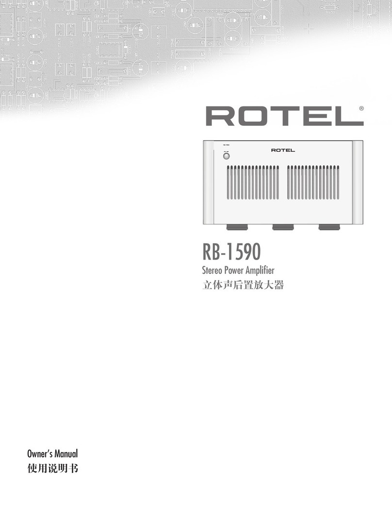 Rotel RB-1590 owner's manual