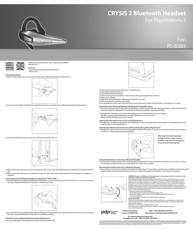 PDP Crysis 2 User manual