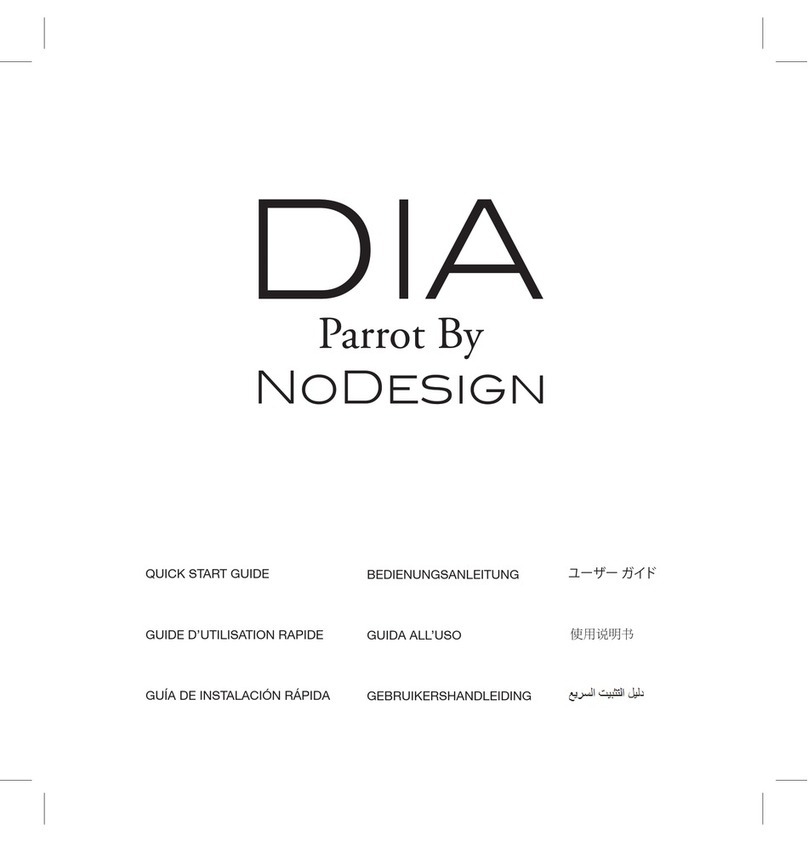 NoDesign Parrot DIA User manual
