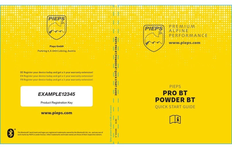 PIEPS PRO BT quick start guide