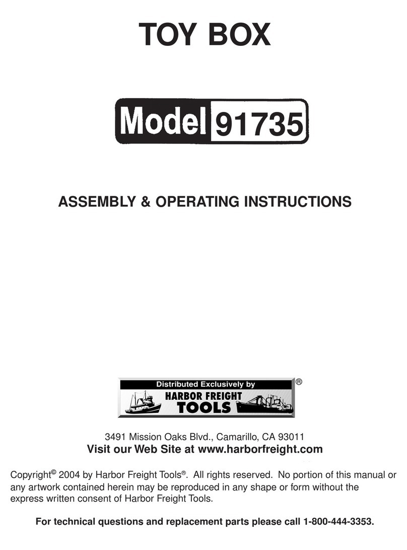 Harbor Freight Tools 91735 Assembly & operating instructions