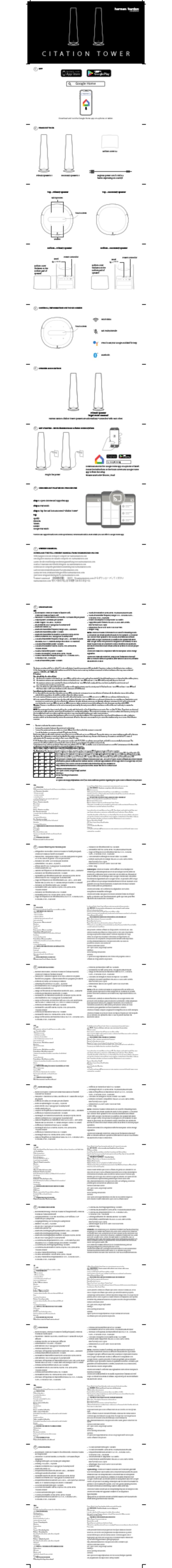 Harman Kardon CITATION TOWER quick start guide