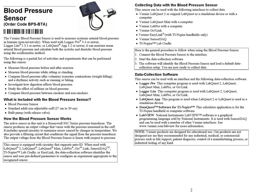 Vernier BPS-BTA User manual