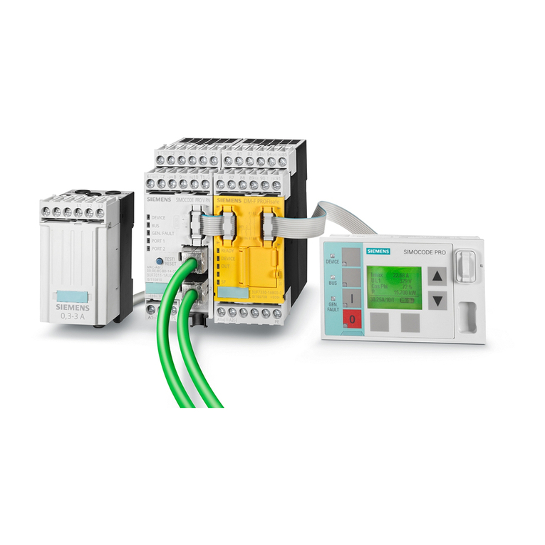 Siemens SIMOCODE pro Function manual Siemens SIMOCODE pro Function manual