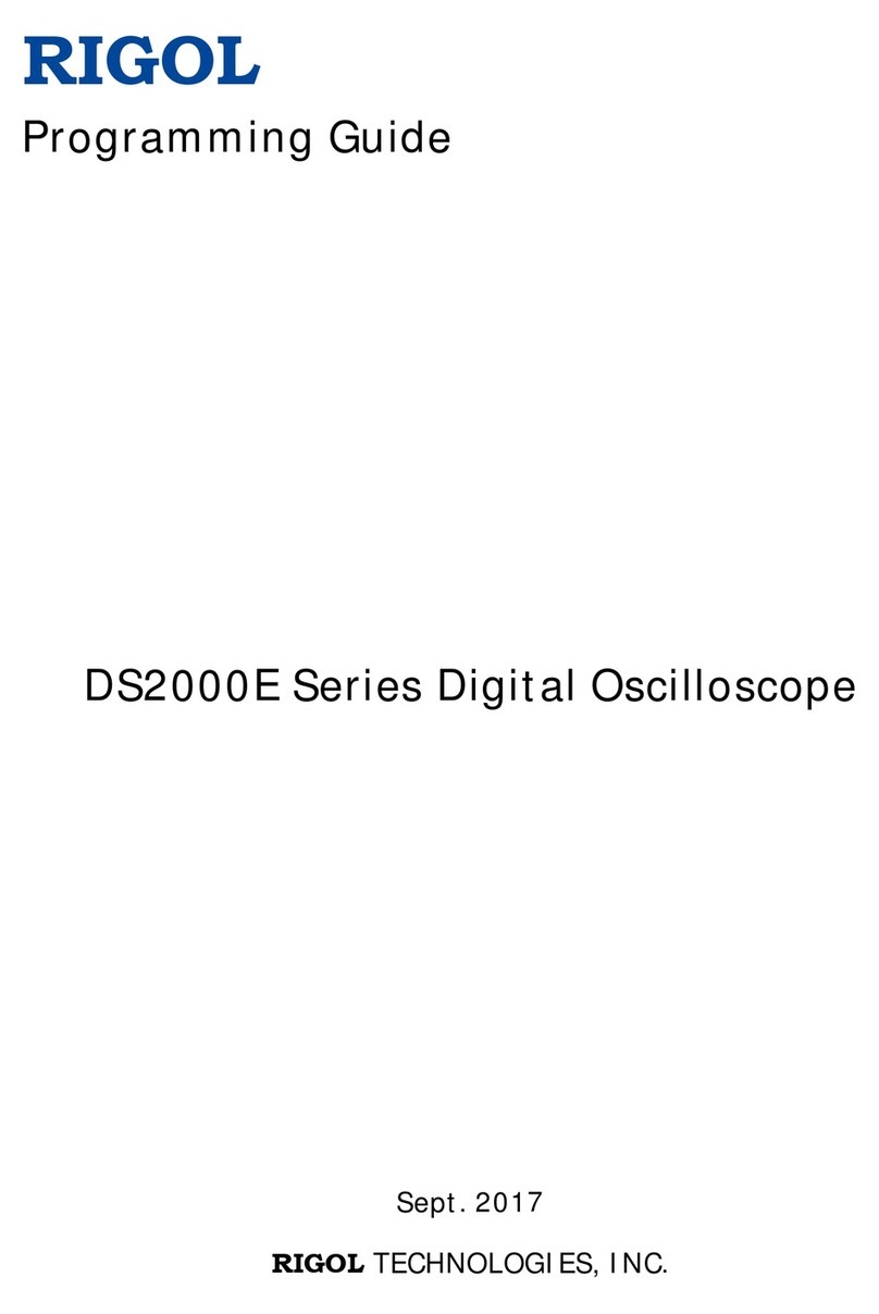 Rigol DS2000E Series Operating instructions