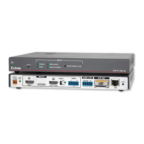 Extron electronics XTP FT HD 4K user guide