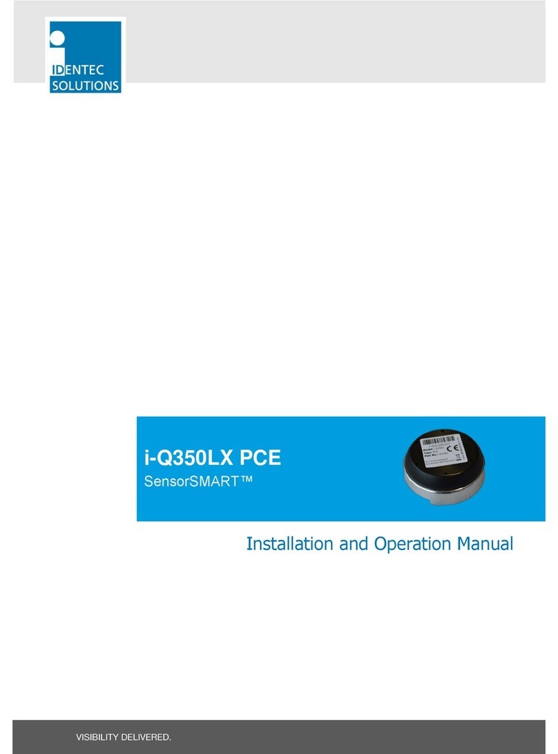 IDENTEC SOLUTIONS SensorSMART i-Q350LX PCE User manual