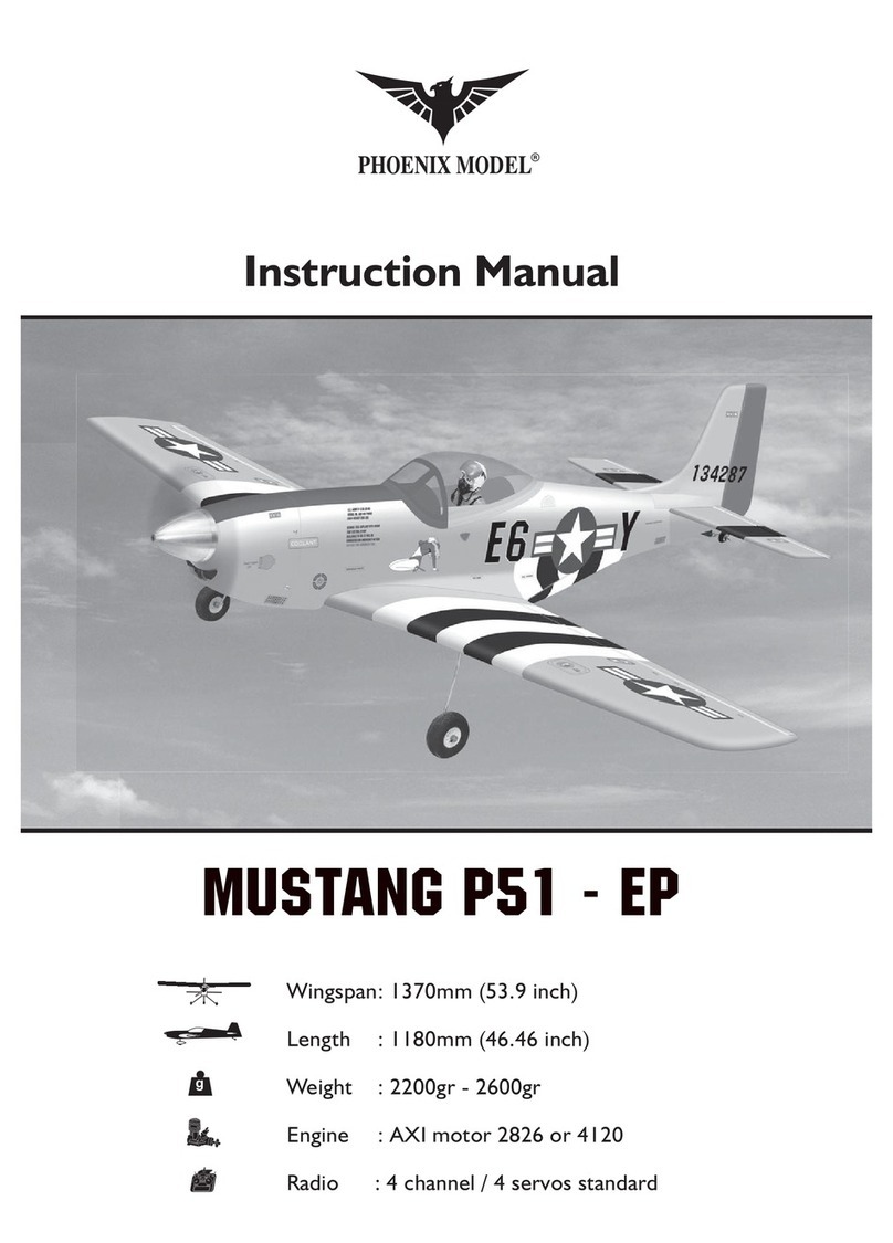 Phoenix Model MUSTANG P51 - EP instruction manual