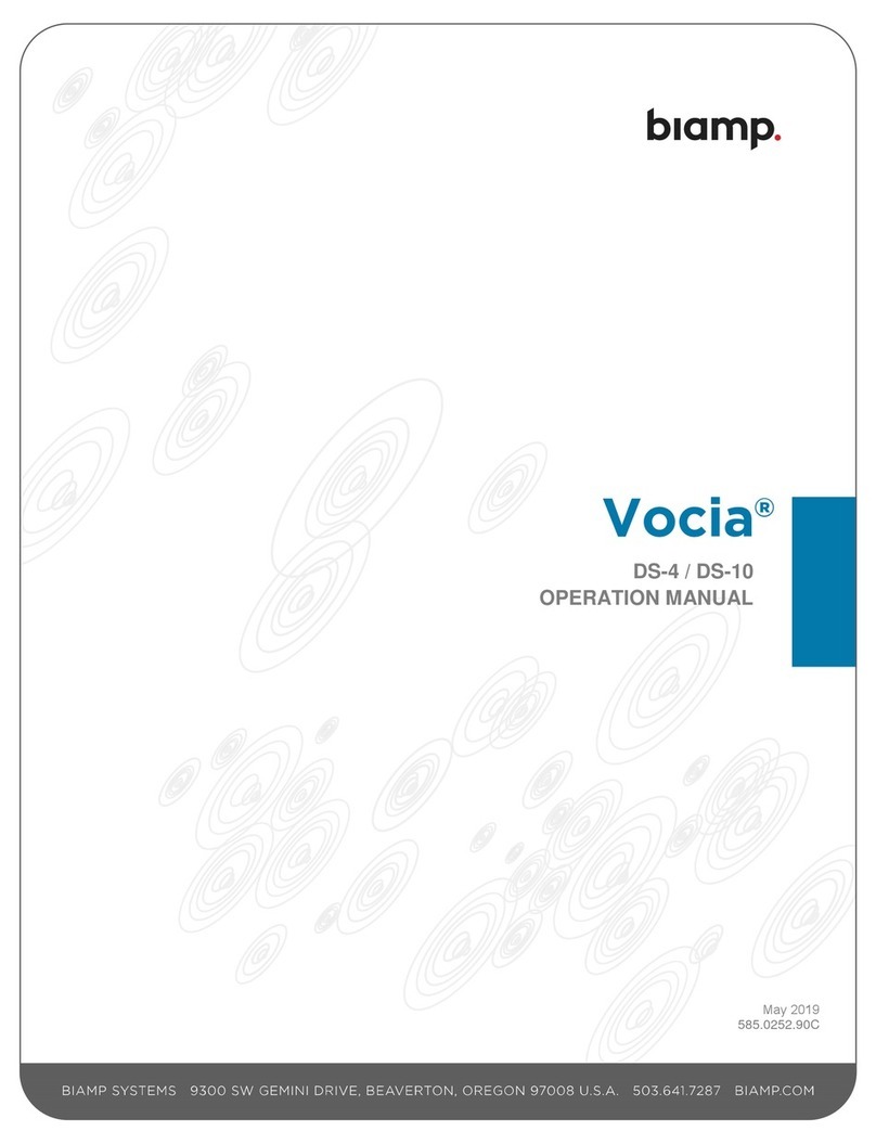 Biamp Vocia DS-4 Operation manual
