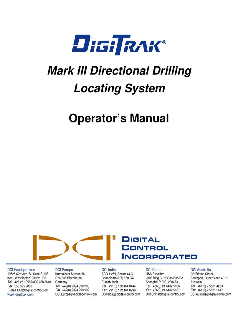 DCI DigiTrak Mark III Operator's manual DCI DigiTrak Mark III Operator's manual
