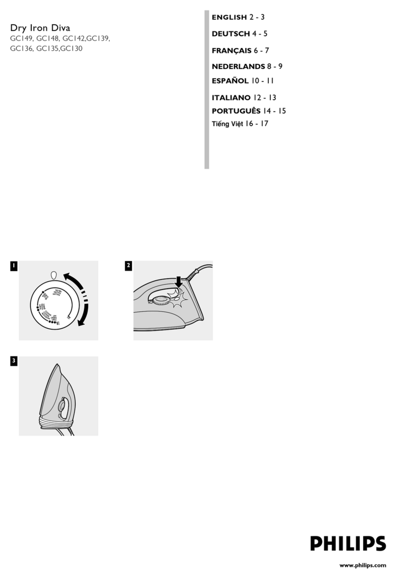 Philips Diva GC149 user manual