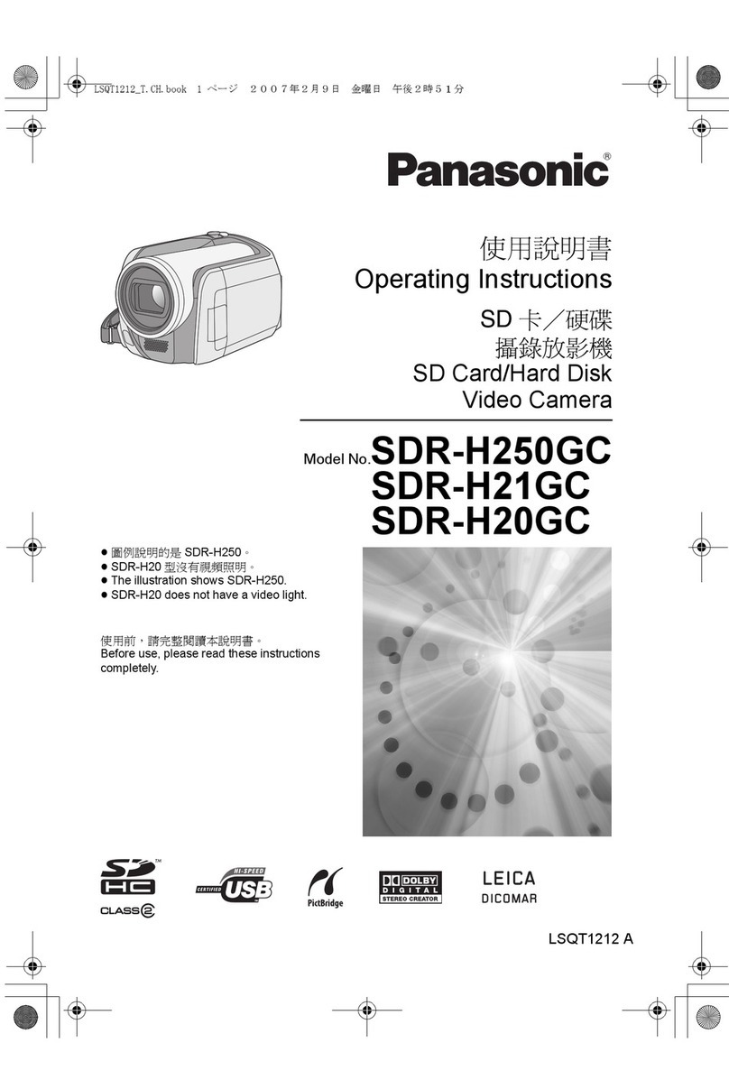 Panasonic SDR-H250GC operating instructions