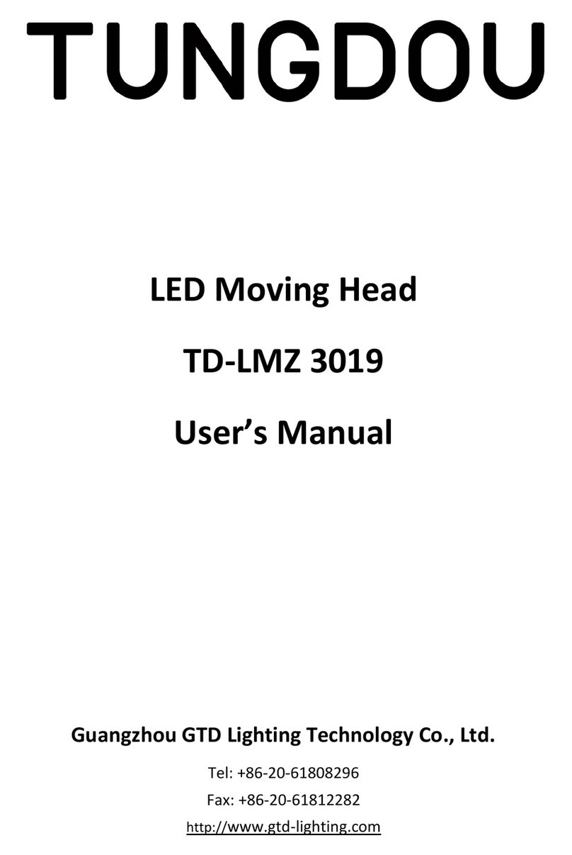 Guangzhou GTD Lighting Technology Co., Ltd. TUNGDOU TD-LMZ 3019 user manual Guangzhou GTD Lighting Technology Co., Ltd. TUNGDOU TD-LMZ 3019 user manual