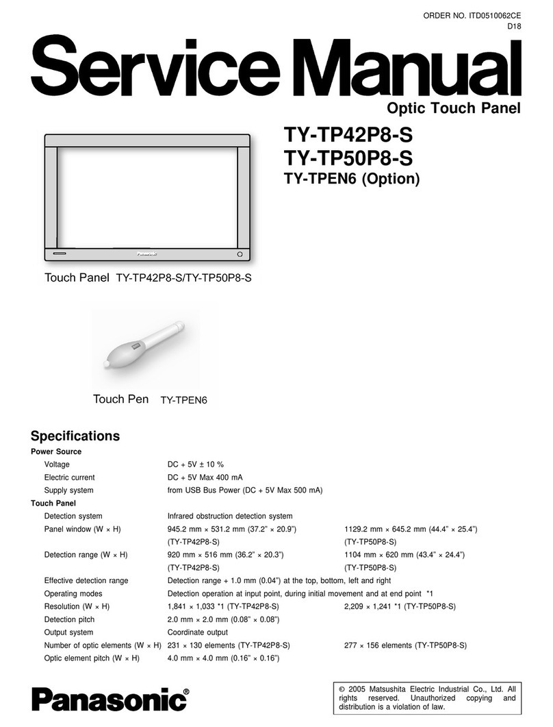 Panasonic TY-TP42P8-S Service manual