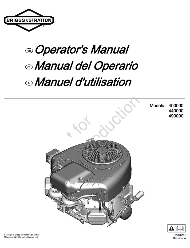 Briggs & Stratton 440000 Professional Series Operator's manual