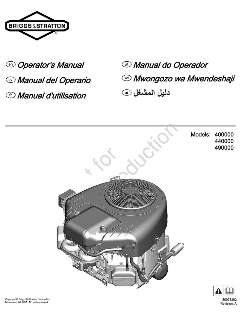 Briggs & Stratton 400000 Professional Series User manual