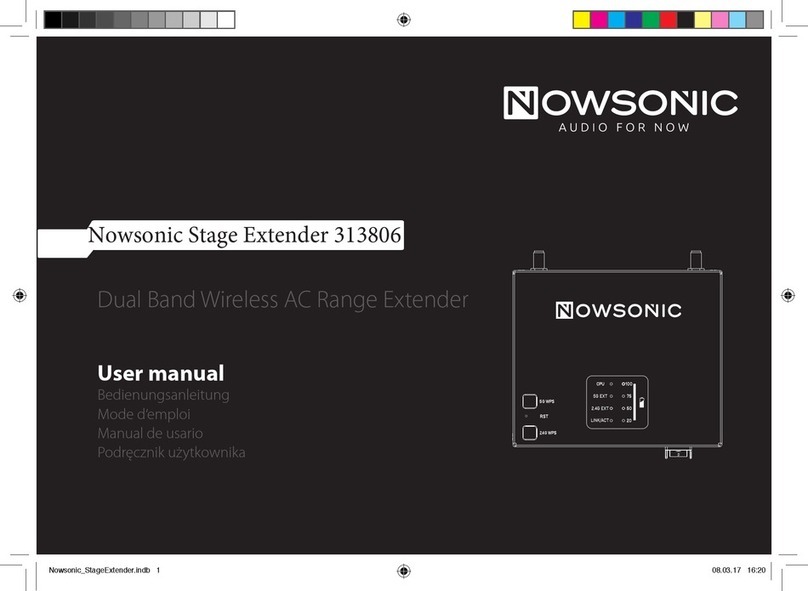 Nowsonic Stage Extender 313806 user manual