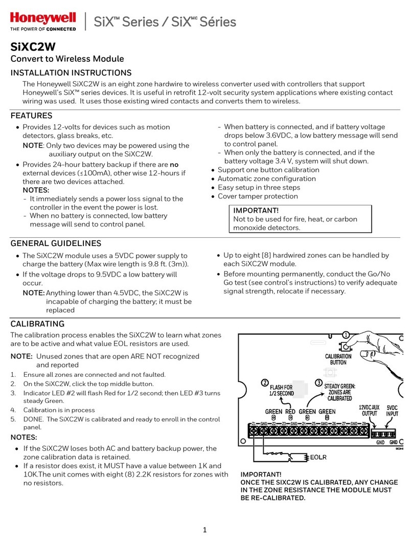 Honeywell SiX Series User manual