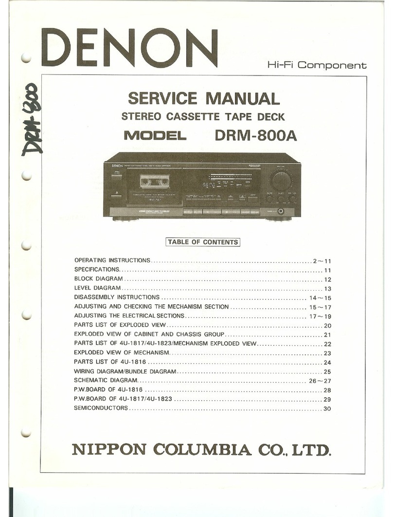 Denon DRM-800A User manual