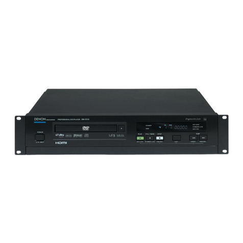 Denon DNV210 - Professional DVD Player User manual