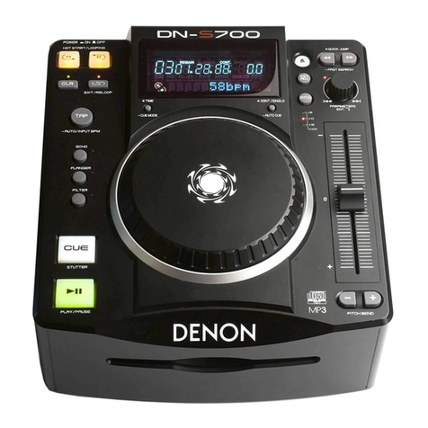 Denon DN-S700 - Compact Tabletop CD/MP3 Disc... User manual