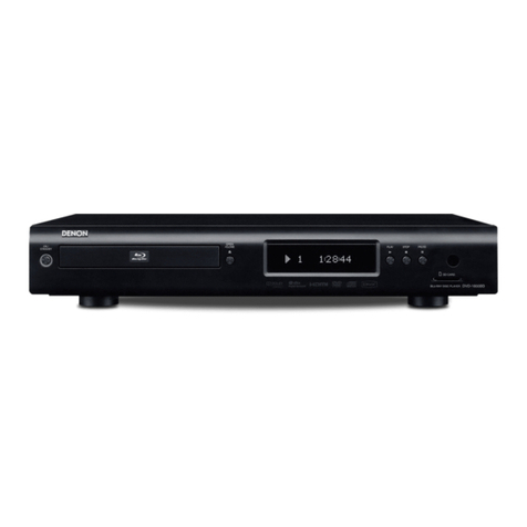 Denon DVD1800BD - Blu-Ray Disc Player User manual
