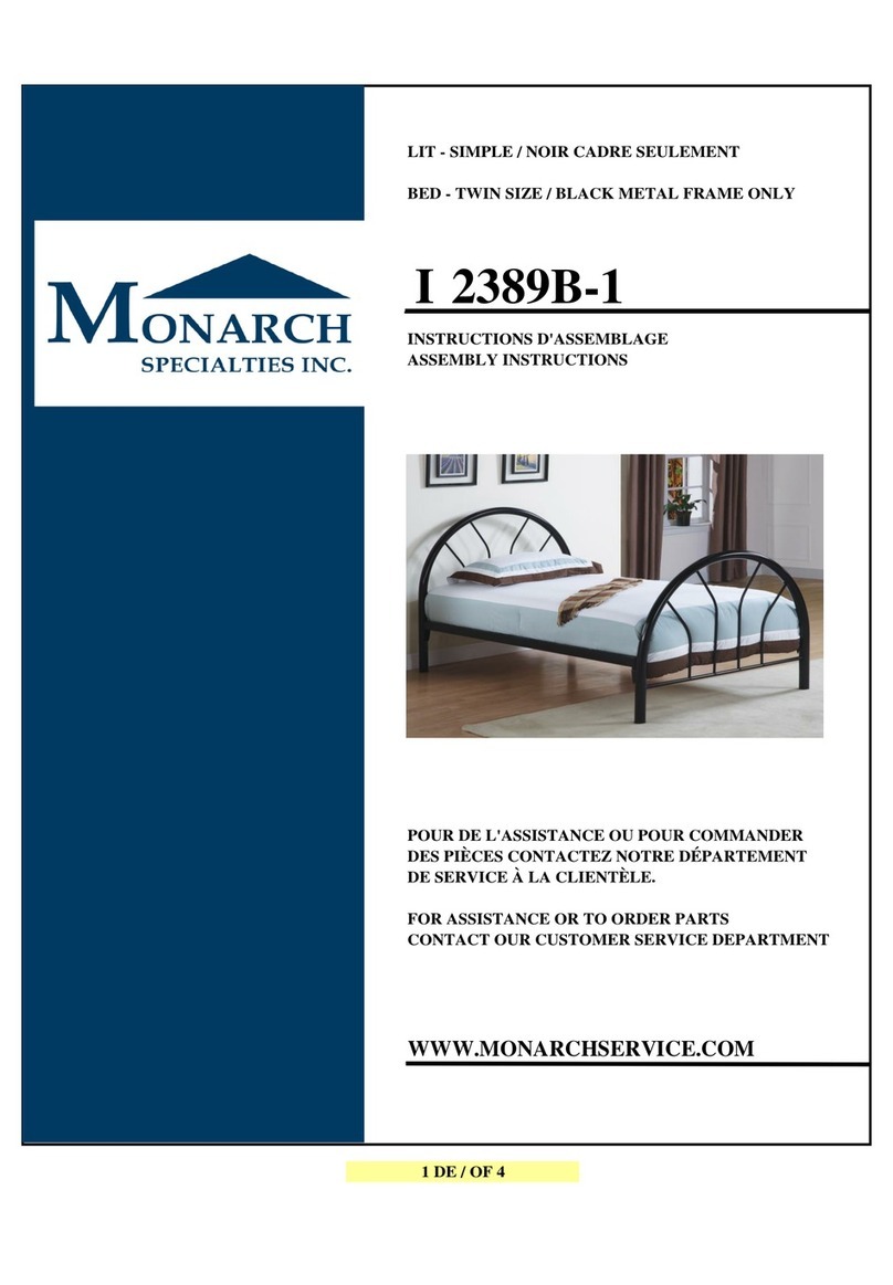 Monarch Specialties I 2389B-1 Assembly instructions