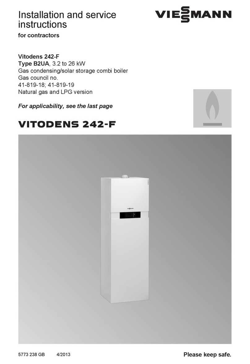 Viessmann Vitodens 242-F Installation and service instructions