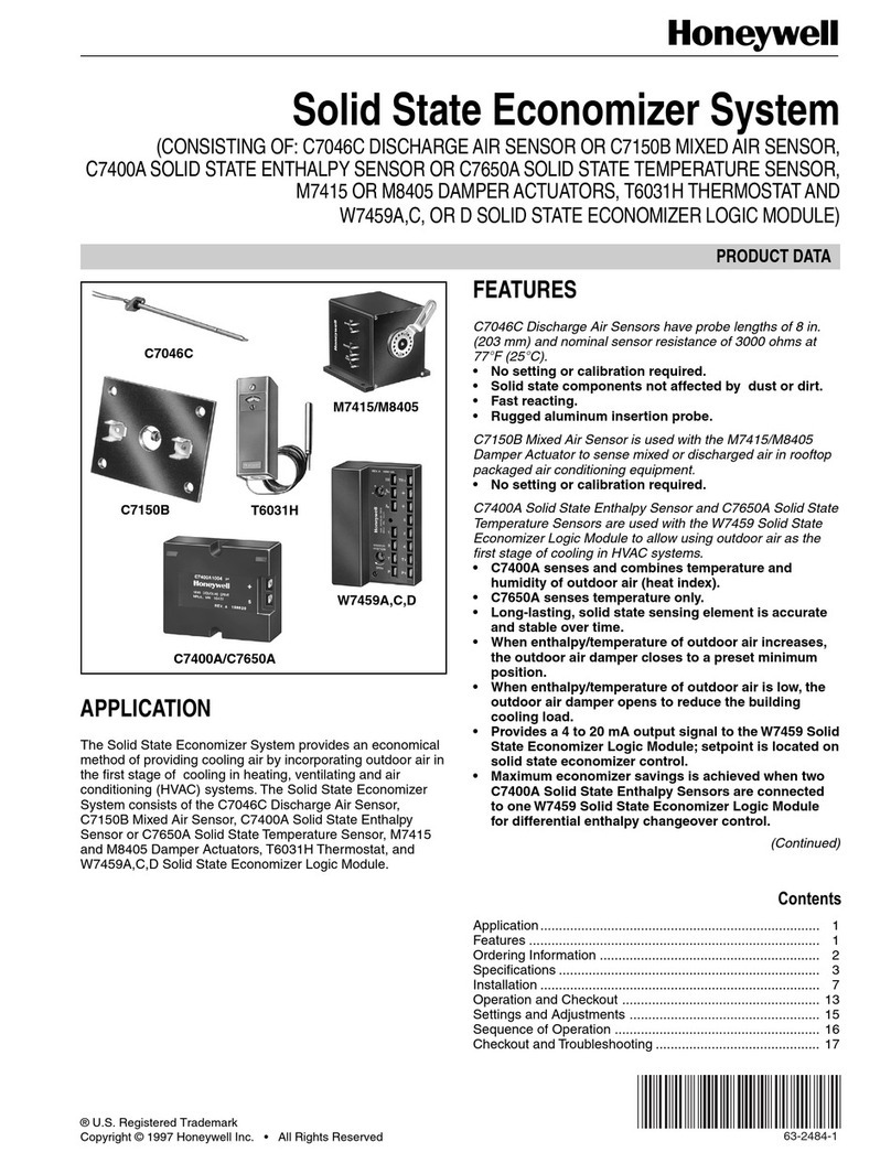 Honeywell C7046C Operation manual